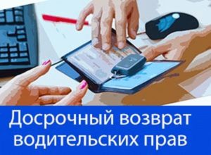 Закон о досрочном возврате прав